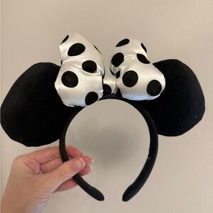 Disney Black and White Polka Dot Minnie Mouse Ears
